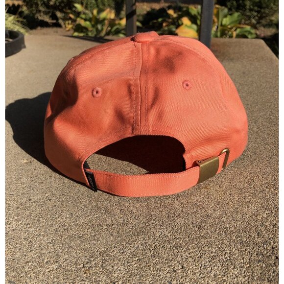 Vans Unisex Adjustable Orange Cotton Strap Back Hat With Embroidered Logo Skater - Picture 3 of 8